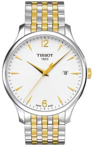 Tissot T Classic Tradition White Dial Two Tone Mesh Bracelet Watch for Women - T063.210.22.037.00 Buy Now By Tissot