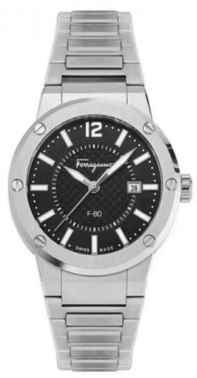 Salvatore Ferragamo 1927 Chrono Black Dial Silver Steel Strap Watch for Men - SFHY02925 Buy Now By Salvatore Ferragamo