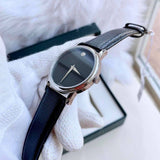 Movado Museum Black Dial Black Leather Strap Watch For Men - 2100002 Buy Now By Movado