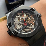 Maserati Automatic Skeleton Black Dial Black Leather Strap Watch For Men - R8821108021 Buy Now By Maserati