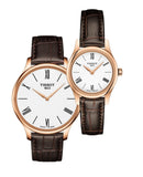 Tissot Tradition 5.5 White Dial Brown Leather Strap Watch for Men - T063.409.36.018.00 Buy Now By Tissot