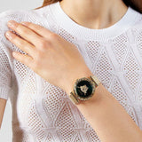 Versace Palazzo Empire Greca Green Dial Gold Mesh Bracelet Watch for Women - VEDV00819 Buy Now By Versace