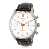 Tag Heuer Carrera Chronograph White Dial Brown Leather Strap Watch for Men - CBN2013.FC6483 Buy Now By Tag Heuer