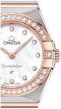 Omega Constellation Quartz Diamonds Mother of Pearl Dial Two Tone Steel Strap Watch for Women - 131.25.25.60.55.001 Buy Now By Omega