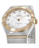Omega Constellation Manhattan Mother of Pearl Dial Two Tone Steel Strap Watch for Women - 131.20.28.60.55.002 Buy Now By Omega