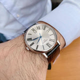 Tissot Carson Premium Silver Dial Black Leather Strap Watch For Men - T122.410.16.033.00 Buy Now By Tissot