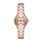 Emporio Armani Mia Three Hand Crystals Silver Dial Rose Gold Steel Strap Watch For Women - AR11633 Buy Now By Emporio Armani