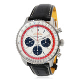 Breitling Navitimer B01 Chronograph 43 Boeing 747 White Dial Black Leather Strap Watch for Men - AB01383B1G1P1 Buy Now By Breitling