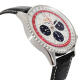 Breitling Navitimer B01 Chronograph 43 Boeing 747 White Dial Black Leather Strap Watch for Men - AB01383B1G1P1 Buy Now By Breitling