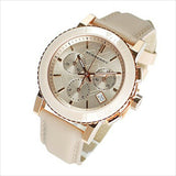 Burberry Chronograph Rose Gold Dial Beige Leather Strap Watch for Women - BU9704 Buy Now By Burberry