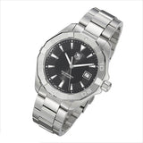Tag Heuer Aquaracer Quartz Black Dial Silver Steel Strap Watch for Men - WAY1110.BA0928 Buy Now By Tag Heuer