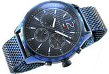 Tommy Hilfiger Gavin Chronograph Blue Dial Blue Mesh Bracelet Watch for Men - 1791471 Buy Now By Tommy Hilfiger