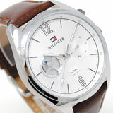 Tommy Hilfiger Deacon White Dial Brown Leather Strap Watch for Men - 1791550 Buy Now By Tommy Hilfiger