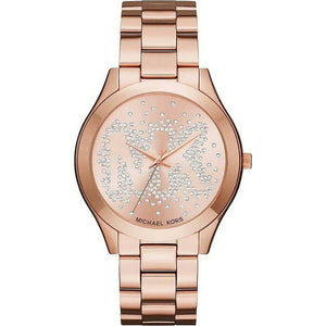Michael Kors Slim Runway Rose Gold Dial Rose Gold Steel Strap Watch for Women - MK3591 Buy Now By Michael Kors