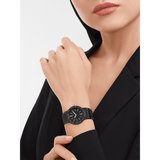 Bvlgari Bvlgari Lady Black Dial Black Steel Strap Watch for Women - BVLGARI103557 Buy Now By Bvlgari