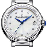 Maurice Lacroix Fiaba Diamonds Mother of Pearl Dial Silver Steel Strap Watch for Women - FA1004-SD502-170-1 Buy Now By Maurice Lacroix