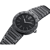 Bvlgari Bvlgari Lady Black Dial Black Steel Strap Watch for Women - BVLGARI103557 Buy Now By Bvlgari