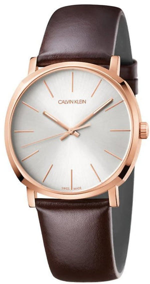 Calvin Klein Posh Silver Dial Brown Leather Strap Watch for Men - K8Q316G6 Buy Now By Calvin Klein