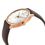 Calvin Klein Posh Silver Dial Brown Leather Strap Watch for Men - K8Q316G6 Buy Now By Calvin Klein