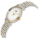 Tissot T Classic Everytime Small White Dial Two Tone Mesh Bracelet Watch For Women - T109.210.22.031.00 Buy Now By Tissot