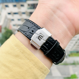 Maurice Lacroix Aikon Date Automatic Black Dial Black Leather Strap Watch For Men - AI6008-SS001-330-1 Buy Now By Maurice Lacroix