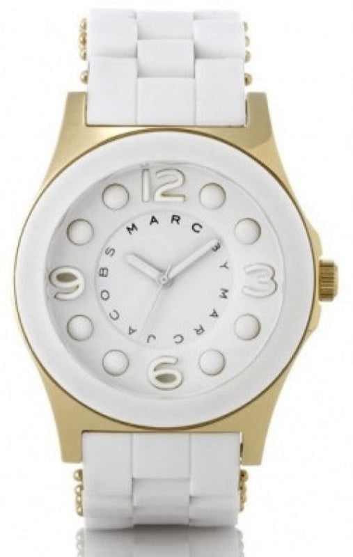 Marc Jacobs Dress White Dial White Silicone Strap Watch for Women - MBM2500 Buy Now By Marc Jacobs