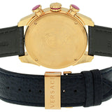 Versace V-Ray Blue Chronograph Blue Dial Blue Leather Strap Watch for Men - VDB030014 Buy Now By Versace