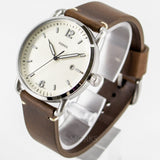Fossil The Commuter White Dial Brown Leather Strap Watch for Men - FS5275 Buy Now By Fossil