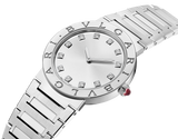 Bvlgari Bvlgari Bvlgari Lady Diamonds Silver Dial Silver Steel Strap Watch for Women - BVLGARI103696 Buy Now By Bvlgari