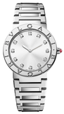 Bvlgari Bvlgari Bvlgari Lady Diamonds Silver Dial Silver Steel Strap Watch for Women - BVLGARI103696 Buy Now By Bvlgari