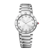 Bvlgari Bvlgari Bvlgari Lady Diamonds Silver Dial Silver Steel Strap Watch for Women - BVLGARI103696 Buy Now By Bvlgari