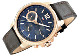 Tommy Hilfiger London Chronograph Blue Dial Brown Leather Strap Watch for Men - 1791532 Buy Now By Tommy Hilfiger