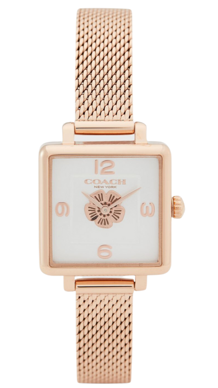Coach Cass White Dial Rose Gold Mesh Bracelet Watch for Women - 14503698 Buy Now By Coach