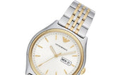 Emporio Armani Cream Dial Two Tone Steel Strap Watch For Men - AR11034 Buy Now By Emporio Armani