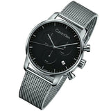 Calvin Klein City Chronograph Black Dial Silver Mesh Bracelet Watch for Men - K2G27121 Buy Now By Calvin Klein