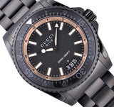 Gucci Dive Quartz Black Dial Black Steel Strap Watch For Men - YA136213 Buy Now By Gucci