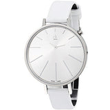 Calvin Klein Equal White Dial White Leather Strap Watch for Women - K3E231L6 Buy Now By Calvin Klein