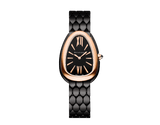 Bvlgari Serpenti Seduttori Black Dial Black Steel Strap Watch for Women - SERPENTI103704 Buy Now By Bvlgari