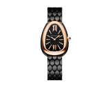 Bvlgari Serpenti Seduttori Black Dial Black Steel Strap Watch for Women - SERPENTI103704 Buy Now By Bvlgari