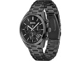 Hugo Boss Champion Black Dial Black Steel Strap Watch for Men - 1513960 Buy Now By Hugo Boss
