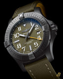 Breitling Avenger Chronograph 45mm Green Dial Green Nylon Strap Watch for Men - V13317101L1X1 Buy Now By Breitling