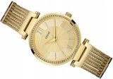 Guess Soho Champagne Dial Stainless Steel Mesh Bracelet Watch For Women - W0638L2 Buy Now By Guess