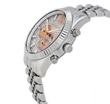 Michael Kors Lexington Chronograph Silver Dial Silver Steel Strap Watch for Men - MK8515 Buy Now By Michael Kors