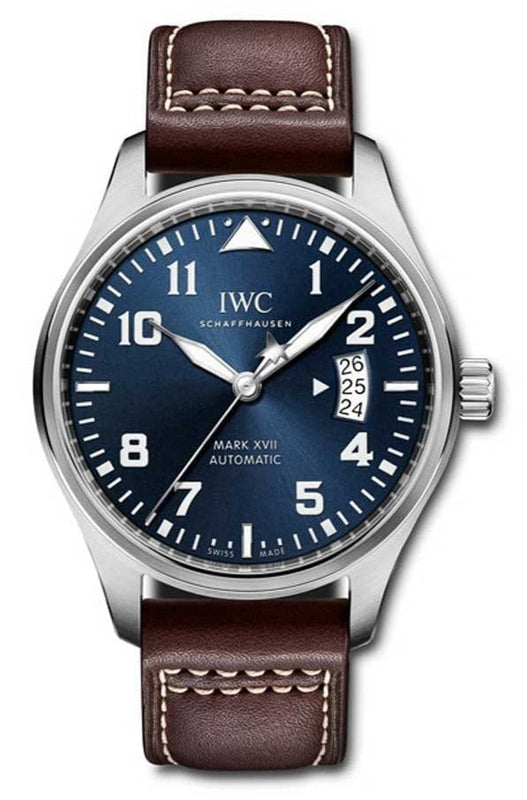 IWC Pilots Watch Mark XVII Edition Le Petit Prince Blue Dial Brown Leather Strap Watch for Men - IW326506 Buy Now By IWC