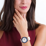 Guess Jet Setter White Dial White Rubber Strap Watch for Women - W0564L1 Buy Now By Guess