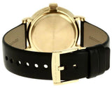 Marc Jacobs Baker Gold Dial Black Leather Strap Watch for Women - MBM1399 Buy Now By Marc Jacobs