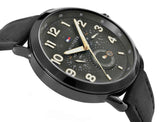Tommy Hilfiger Briggs Black Dial Black Leather Strap Watch for Men - 1791426 Buy Now By Tommy Hilfiger