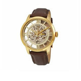 Fossil Townsman Automatic Skeleton Gold Dial Brown Leather Strap Watch for Men - ME3043 Buy Now By Fossil