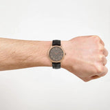 Guess Wafer Quartz Beige Dial Brown Leather Strap Watch For Men - W0496G1 Buy Now By Guess