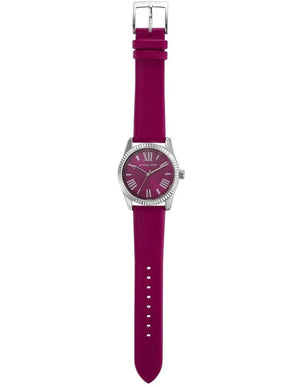 Michael Kors Lexington Quartz Fuchsia Dial Fuchsia Leather Strap Watch For Women - MK4749 Buy Now By Michael Kors